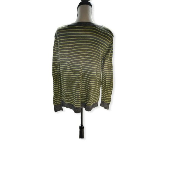 American eagle sweater medium, AE Yellow Grey sweater, Medium Zippers Side Slits - Picture 2 of 7